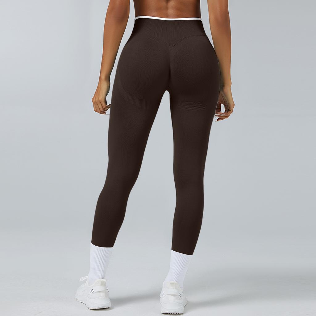 Women's Casual Hip-lifting Seamless Color Block Yoga Leggings