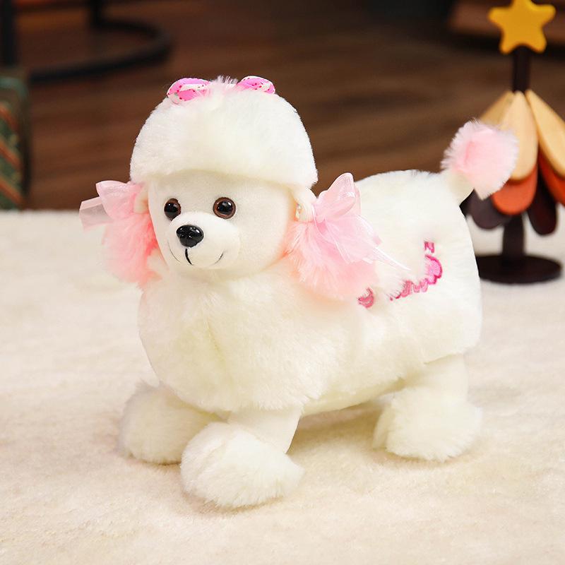 

Cute Poodle Plush Toy Simulation Dog, White Shepherd Doll Cushion, Perfect Gift for Women 21cm (0.15kg)