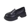 Platform French Mary Jane small leather shoes women's summer British 2025 new thick heel gentle with skirt single shoes