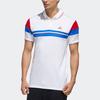 Adidas Color Block Tennis Polo Shirt Men Tops White FK1406