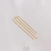 DIY U-Shaped Ear Wire: Handmade 14K/18K Gold & 925 Silver Chain-Shaped Studs - Color-Preserving Jewelry Accessories