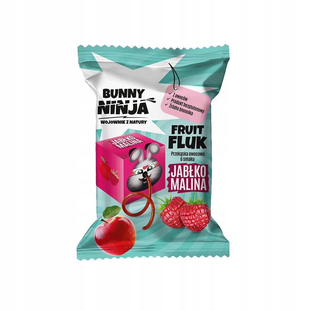 Bunny Ninja Fruit Snack Apple Raspberry 15g Sugar Free