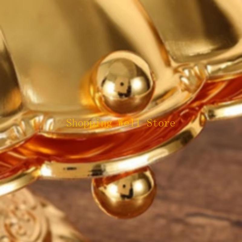 KX4B Elegant European Shell Pedestal Fruit Bowl In Premium Zinc Alloy for Stylish Dining and Multifunctional Storage Solution.