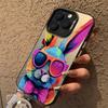 Cute Colorful Rabbit Electroplate Silver IMD Case For iPhone 15 14 16 Pro Max 11 12 13 Pro 7 8 Plus 16E X Shockproof Back Cover