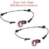2X ABS Wheel Speed Sensor & Connectors Front L&R Fits 300 Charger Challenger AWD