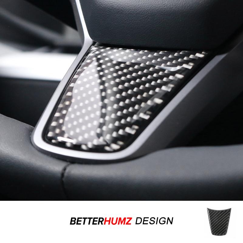 For Tesla Model 3 2019-2026 Model Y Carbon Fiber Steering Wheel Trim Patch Anti-Scratch Sticker Car Interior Tuning Accessories