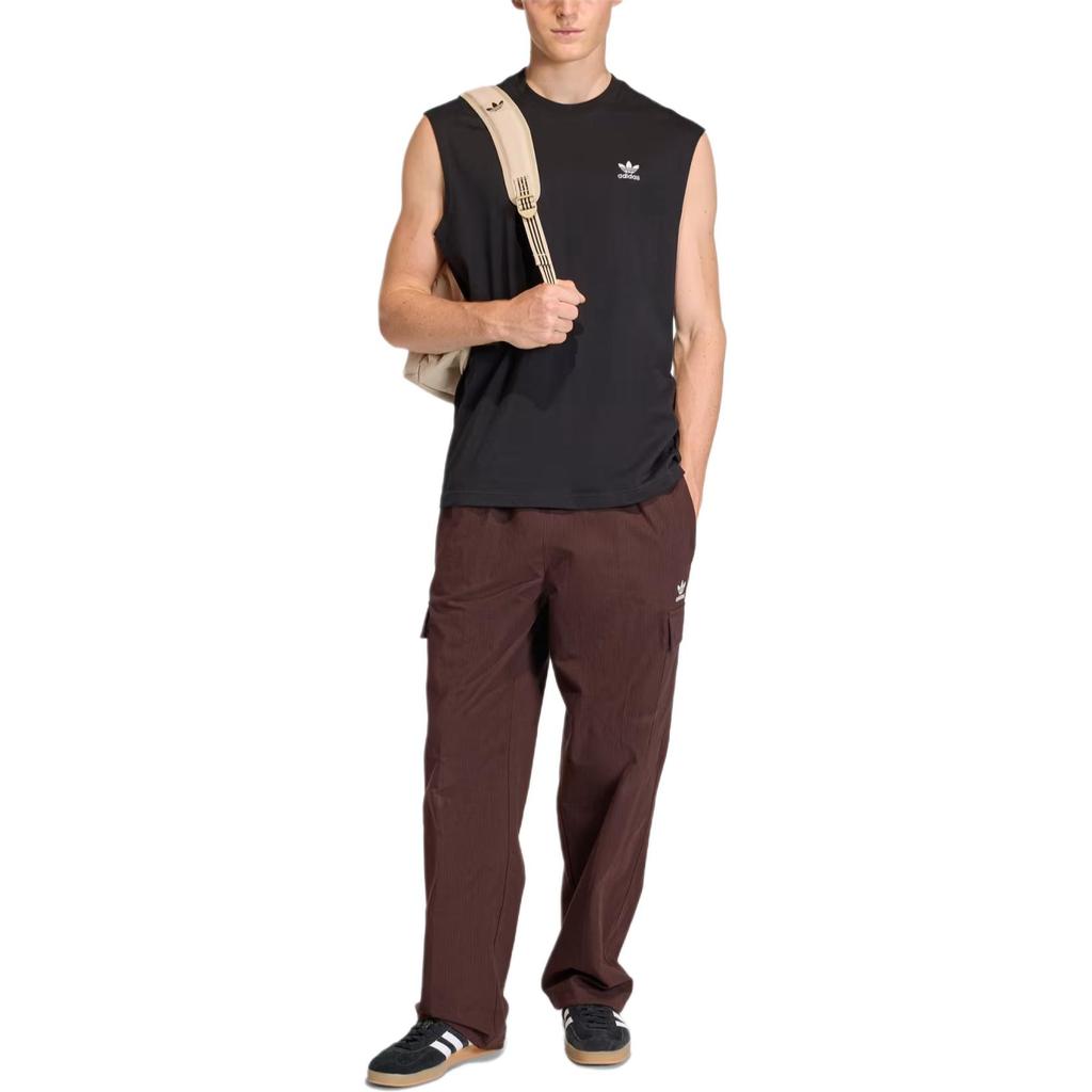Adidas Originals Letter Logo Round Neck Sleeveless Vest Men tops KD0691