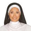 1/3Pcs Victorian Halloween Gothic Costume Nun Collar Gothic Hat White Collar  Costume Party