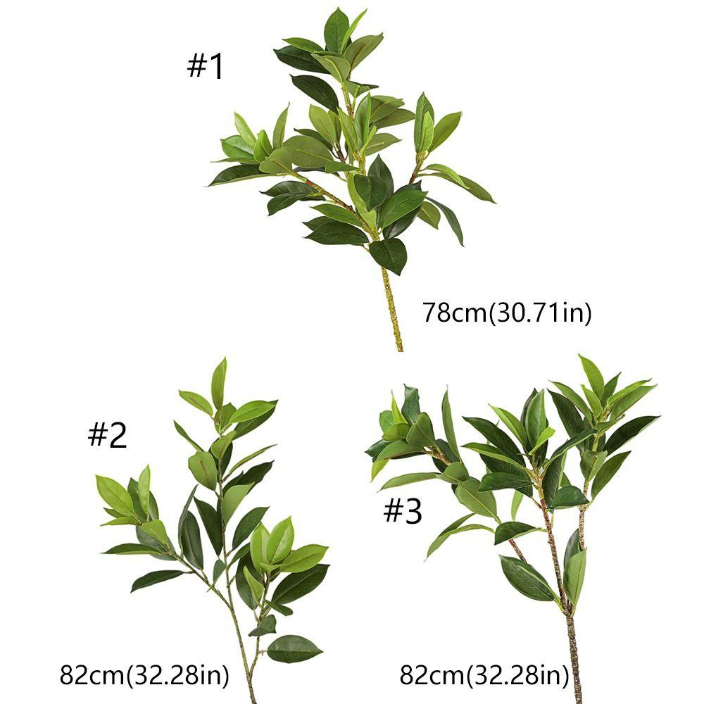 Large Artificial Ilex Chinensis Real Touch Pachira Branches  Home Living Room Decor
