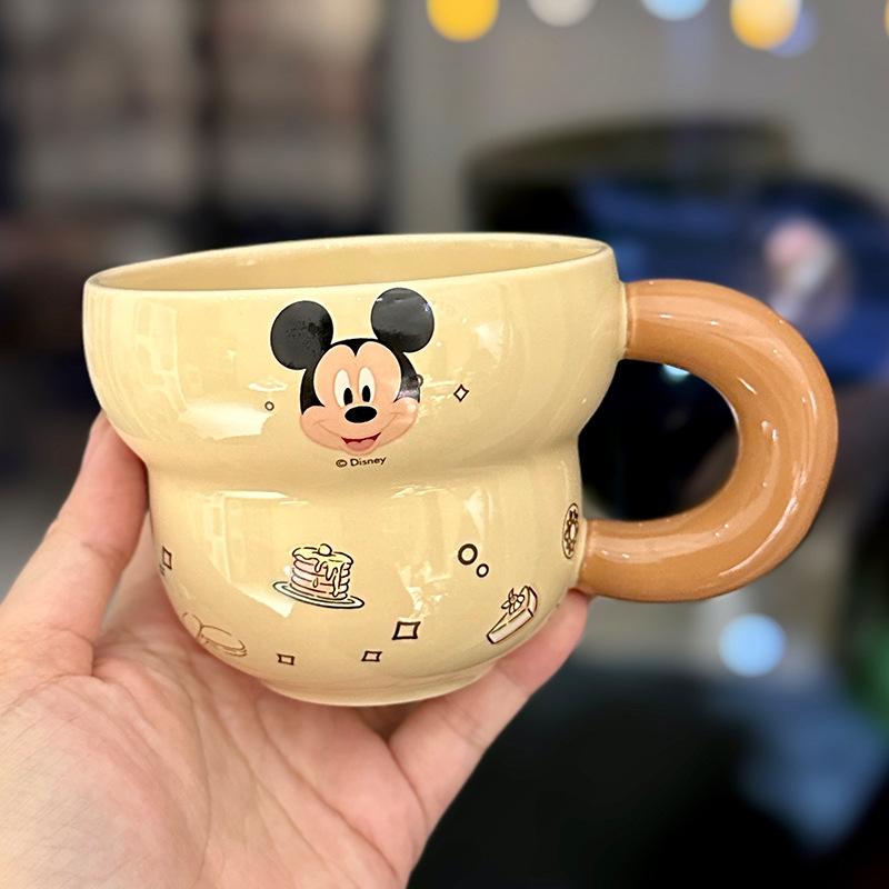 Niedliche Cartoon Mickey Mouse Scarlett Tasse Donald Duck Becher Kreatives Design Keramiktasse Zuhause Milch Haferflocken Tasse