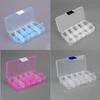 10 Grids Storage Box Container Jewelry Bead Case Organizer Boxes Case Compartments Plastic Transparent Detachable Organizadores