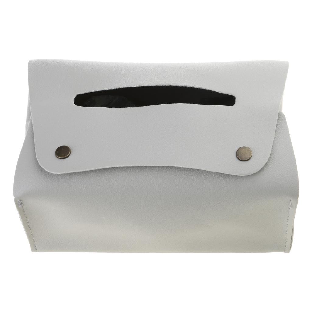 Waterproof Tissue Case PU Leather Tissue Dispenser Box Practical Paper Towel Holder Household Napkin Organiser Box
