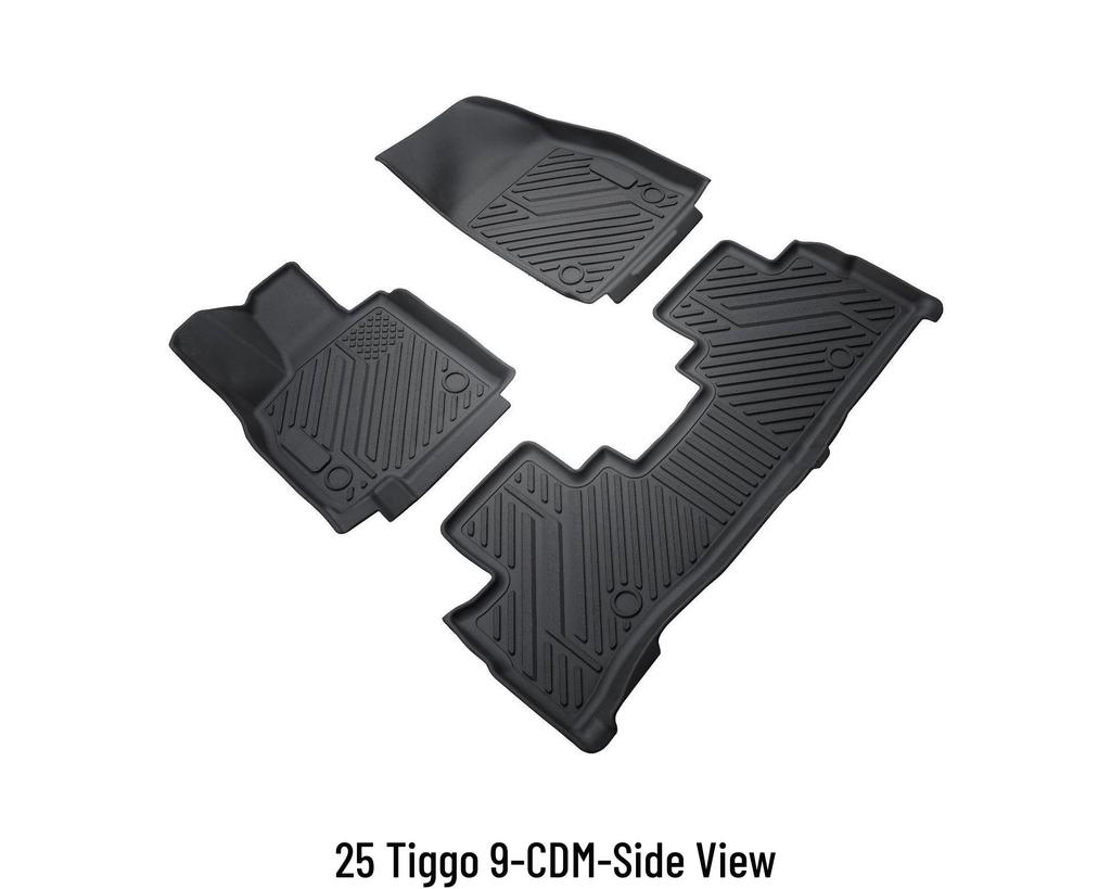 Eco-friendly TPE Waterproof Floor Mats for Chery Tiggo 9 - Perfect for Car Interiors