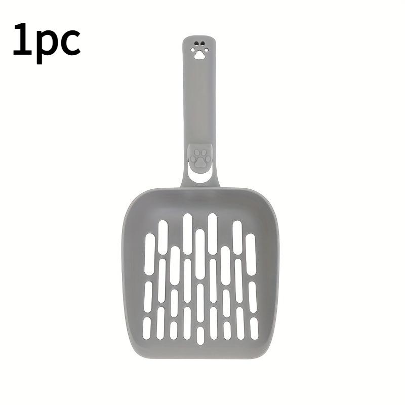 1pc Litter Scoop with Ergonomic Handle & Non-Slip Grip - Heavy-Duty Plastic Construction, Scratch-Resistant Design, Easy-Clean