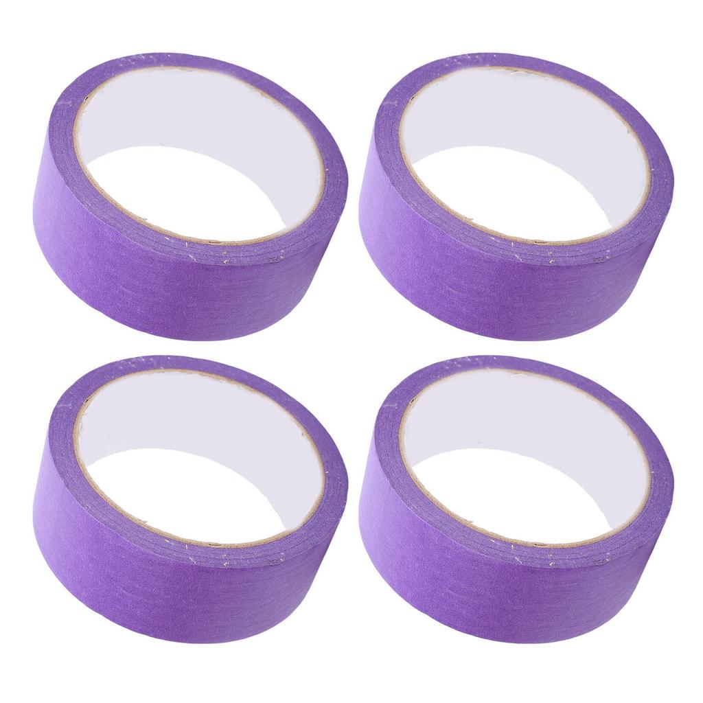 4PCS Painter Masking Tapes Crepe Paper Adhesive Tape for Automotive Painting and Refinishing No Residuals 35mm 20M
