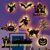 Halloween LED Pumpkin & Ghost String Lights: Spooky Room Décor with Flashing Ornaments