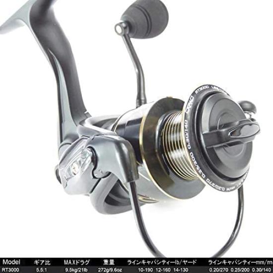 [Jiginger Z 3000 spinning reel] Lightweight CNC aluminum spool Salt compatible Spare spool included (#3000 5BB+1RB RT3000v)
