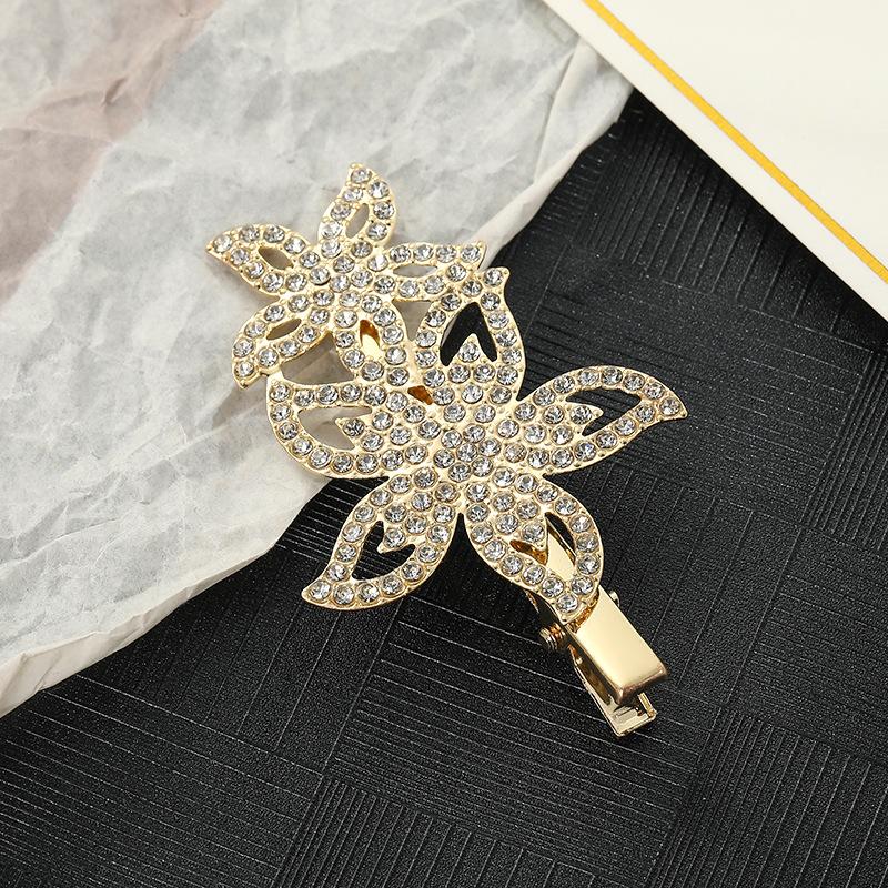 New French Style Metal Diamond-Encrusted Pearl Headdress Hair Clip Butterfly Rabbit Sweet Girl Style Hair Accessories