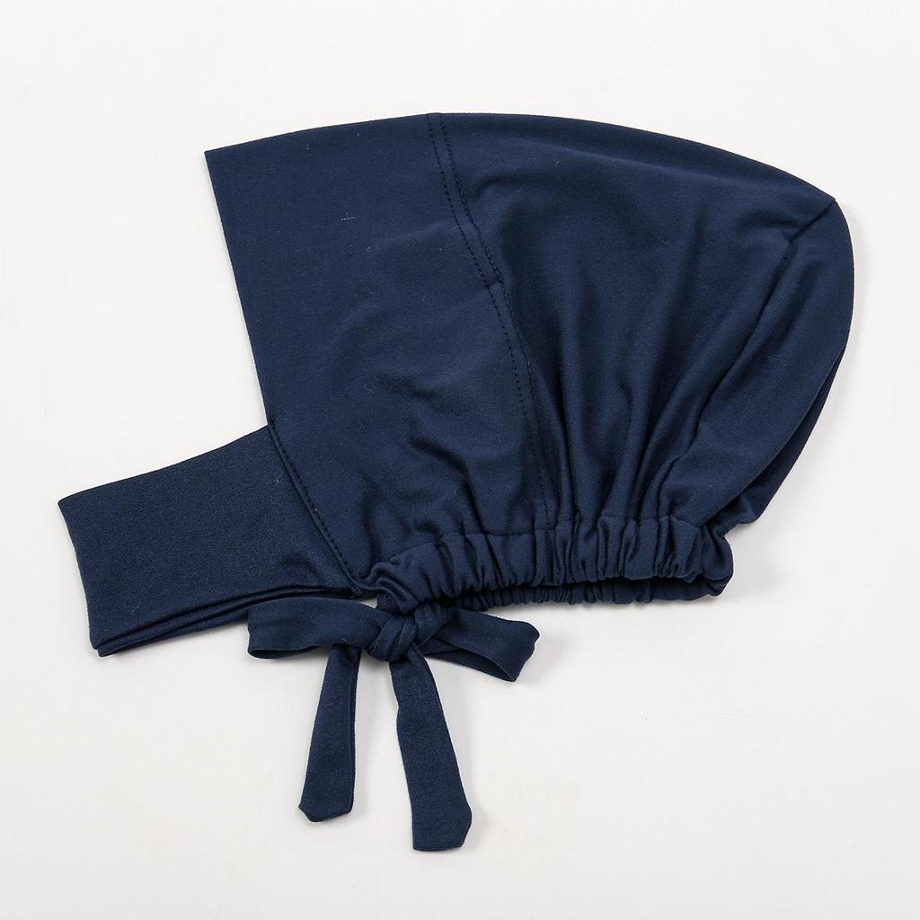 Elastic Milk Silk Neck Warmer Hat - Fashionable Solid Color Ethnic Hat for Middle East, Malaysia, Indonesia