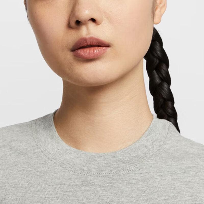 Nike Sportswear Casual Retro Short Sleeve Regular T-Shirt Women T-Shirts Gray IH0825063