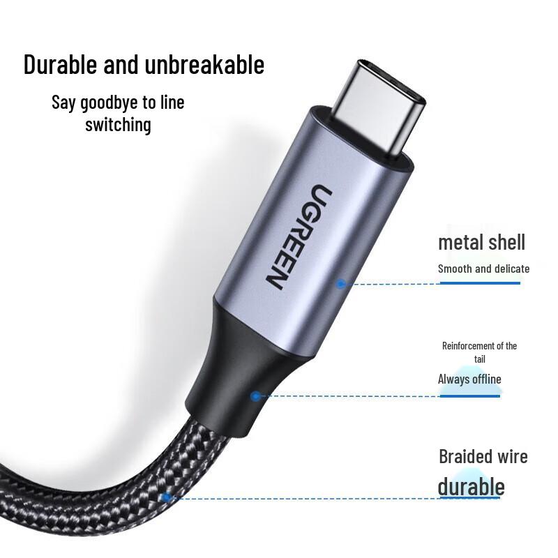 Ugreen USB-C Gen2 5A Fast Charging Braided Cable