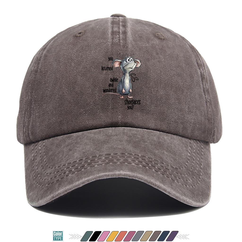 pc pcs Unisex Adjustable Baseball Cap with Mouse Print  Lightweight Breathable Suitable for Outdoor Travel Parties Cycling