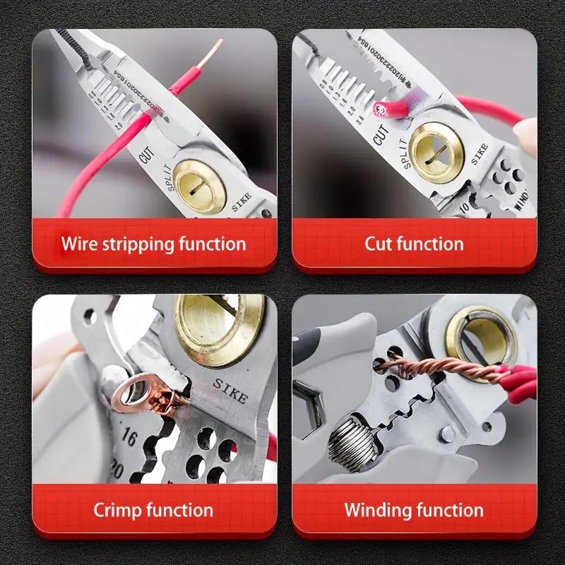 Multitool Pliers Wire Cutting Crimping Winding Cutting Crimping Pliers Electrician Tools Hand Tool For Mechanical Car Repair