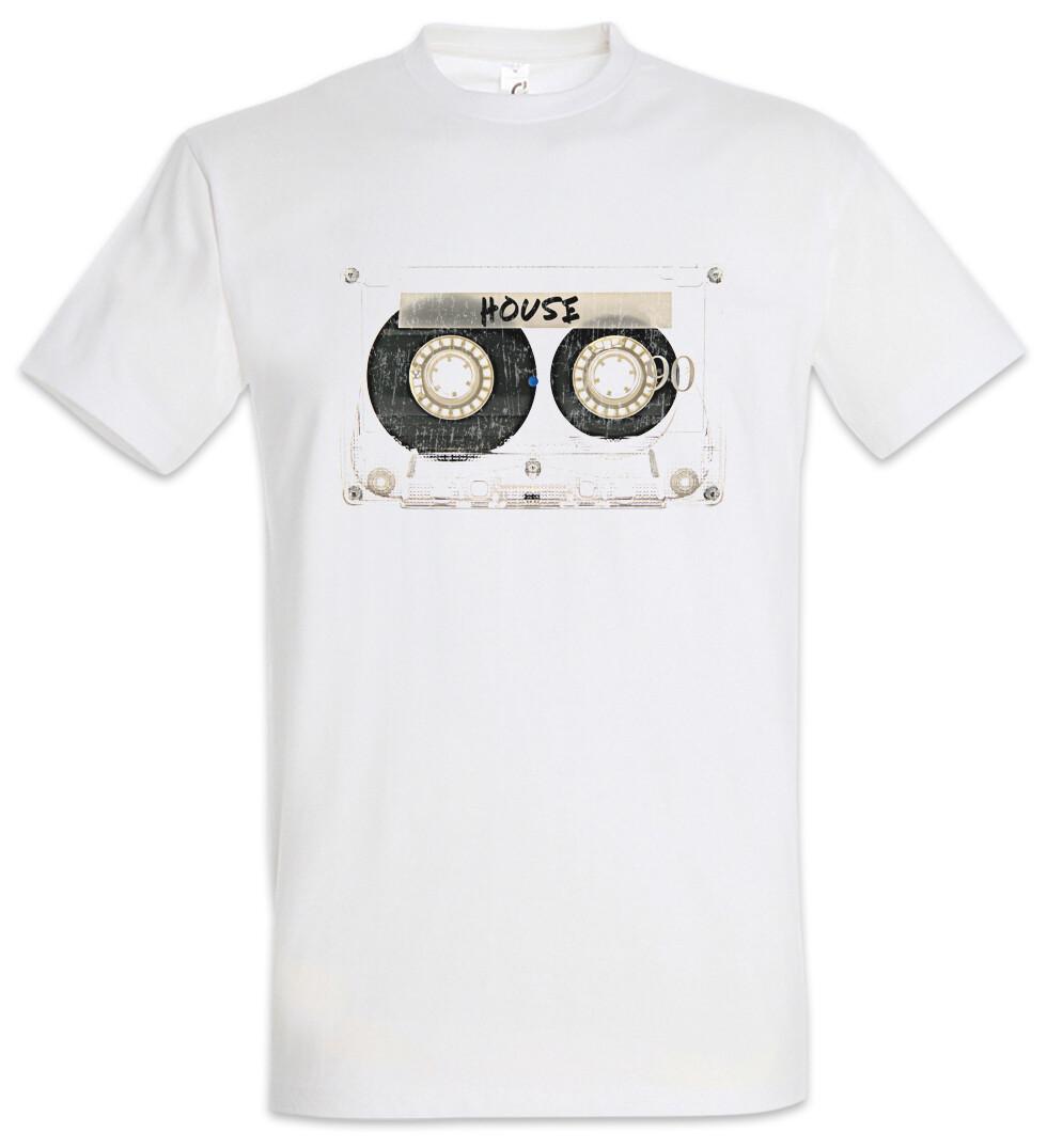 

Tape House T-Shirt Mens Womens Tees Top Cassette Techno MC DJ Audio Wave Electro Synthesizer Music XL