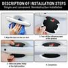 Car Anti Scratch Stickers For Toyota GR Gazoo Sport Door Handle Carbon Fiber Protector Handle Protection Film Styling Accessorie