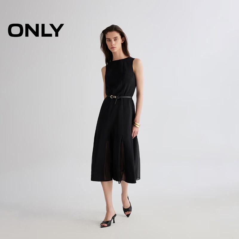 

ONLY 2025 Spring Sleeveless Round Neck Little Black Maxi Dress XL