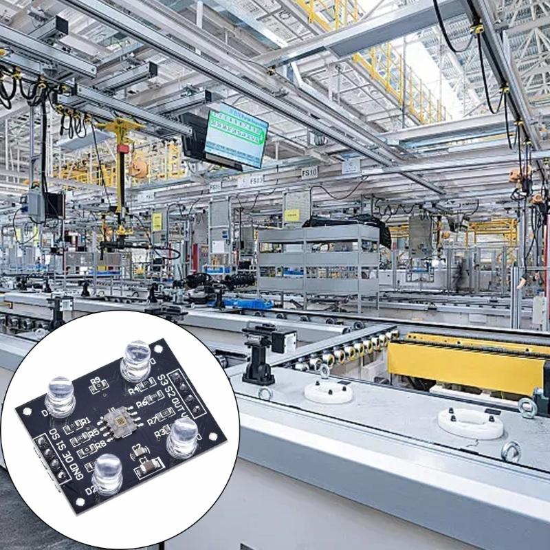 TCS230 TCS3200D Programmable Color Recognition Sensors Module AntiLight Interferences Wide Voltages 3 V 5V Compatible