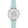 Gianni T-Bar Silver Pastel Green Leather Ladies' Quartz Watch AR11443