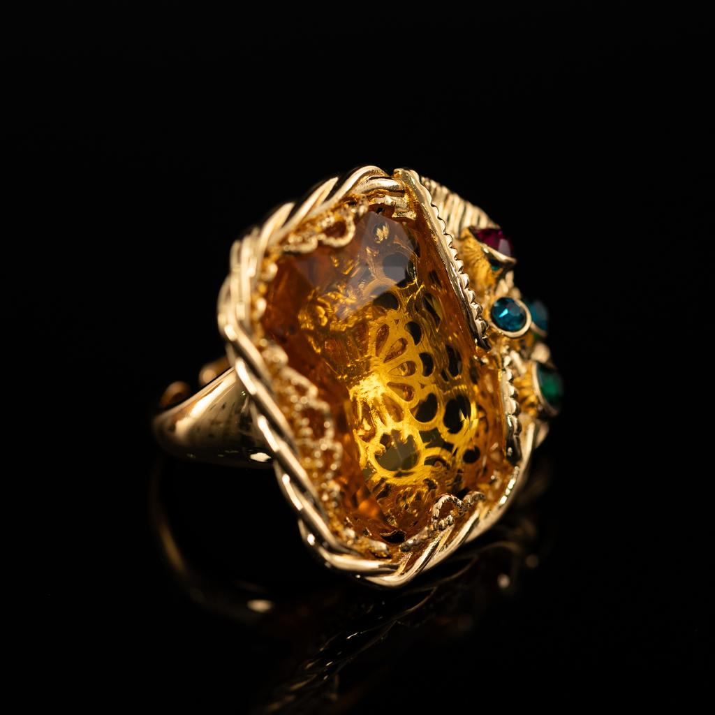 Medieval Copper Alloy Ring, Retro Court Style, High Sense Female Designer Temperament, New Ring