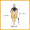 Universal Automotive Radiator Engine Cooling Fan Temperature Thermo Sensor Switch 3/8" NPT 160 Degree On 145 Degree Off Replacement