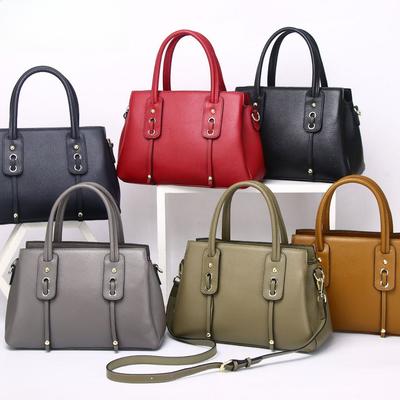 Bolsos de Mujer de Cuero Vacuno, Bolsos Mensajeros de un Hombro, Bolsos Portátiles de Mujer, Bolsos de Mano de Moda de Gran Capacidad.