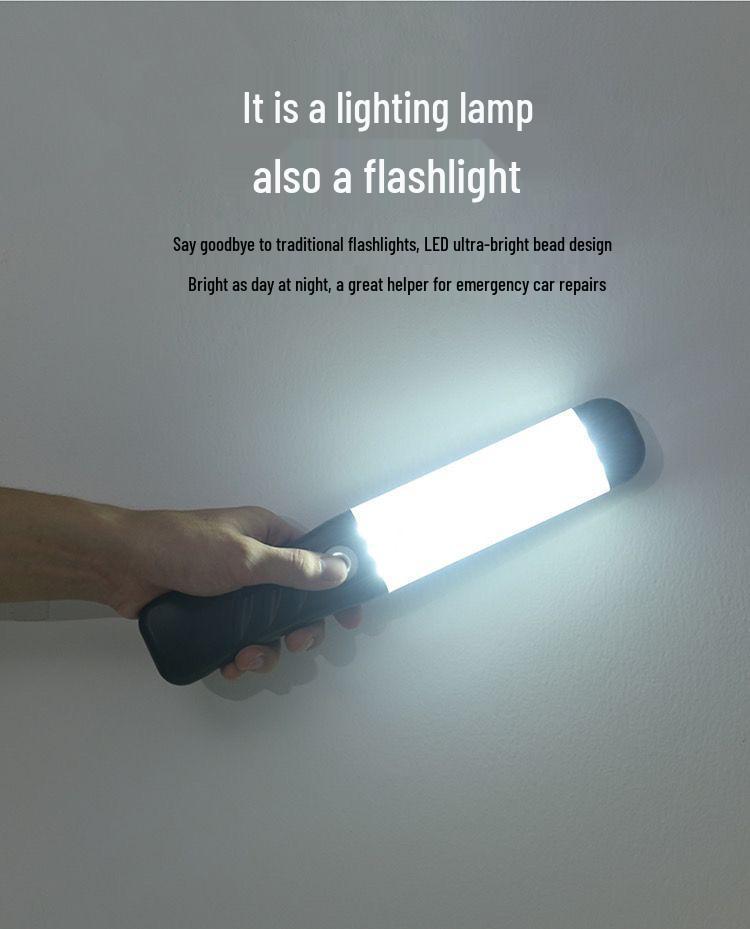 Magnetic Type-C Rechargeable Work Light with Long-lasting Battery for Cars, Emergencies, and Camping