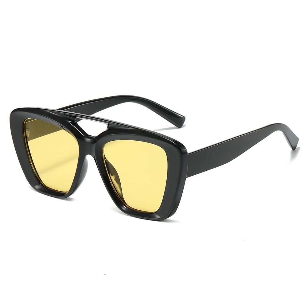 New Fashionable Square Sunglasses For Men And Women Irregular Sun Glasses Female Retro Unique Ocean Lens Big Eyewear