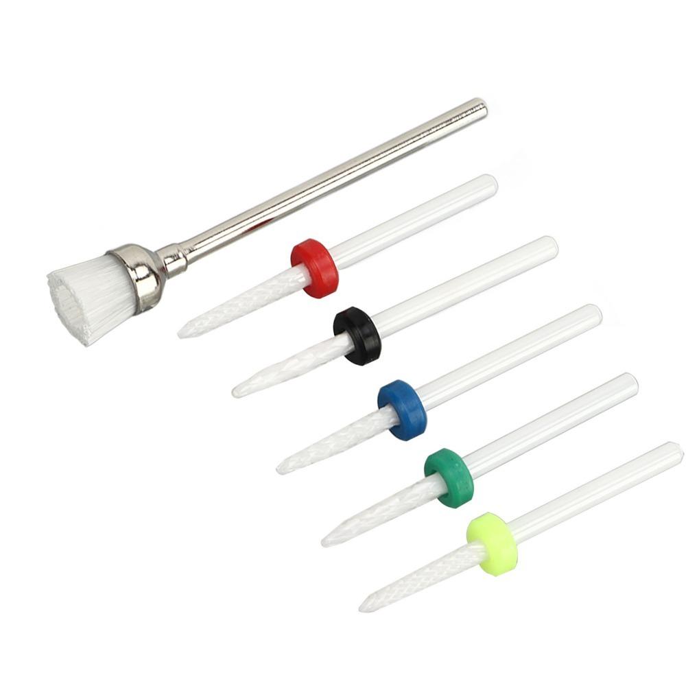 6pcs Applicable For Home & Salon Cuticle Remover Drill Bit