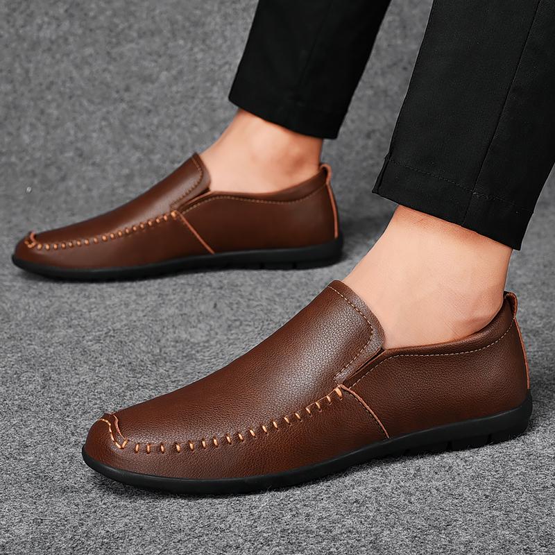 

Модные мужские повседневные мокасины для отдыха на природе, удобные мужские туфли для вождения, мужская обувь ручной работы, дышащие мокасины Zapatos De Hombre 10