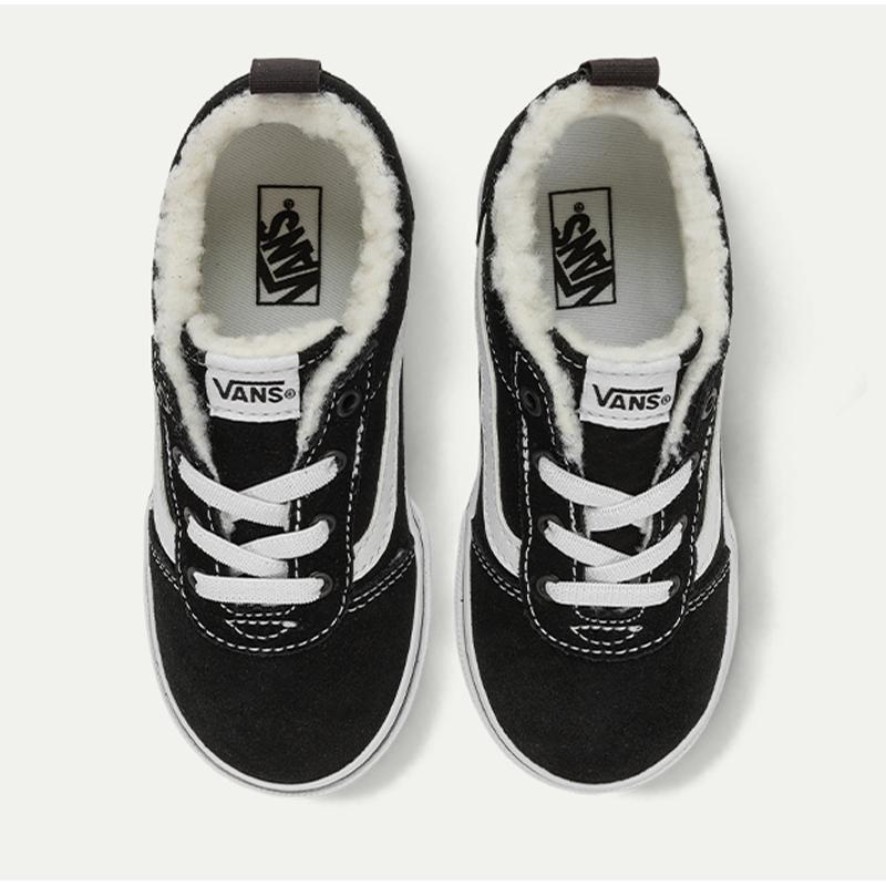 Vans Ward Slip-On Comfortable Versatile Low-Top Walking Shoes Baby sneaker Black VN0A5KY8MCG