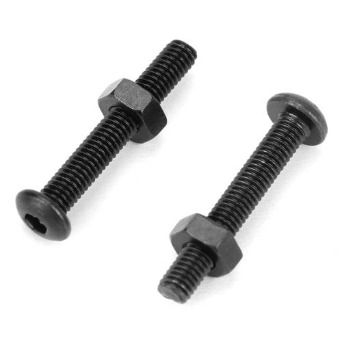 Hilitand Hex Socket Button Head Bolts and Nut Kit, M3 x 5/6/8/10/12/14/16/18/20mm, Carbon Steel, High Strength Bolts, 300 Pieces, Black