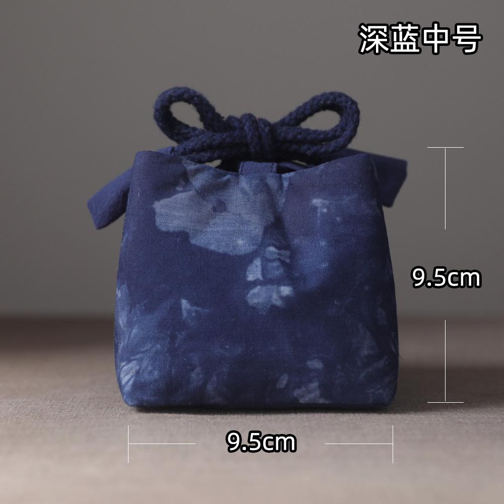 Chinese Style Teacup Drawstring Cloth Teacup Bag Tea Pot Tea Cup Organizer Portable Cup Storage Bag Travel Teaware Accessories
