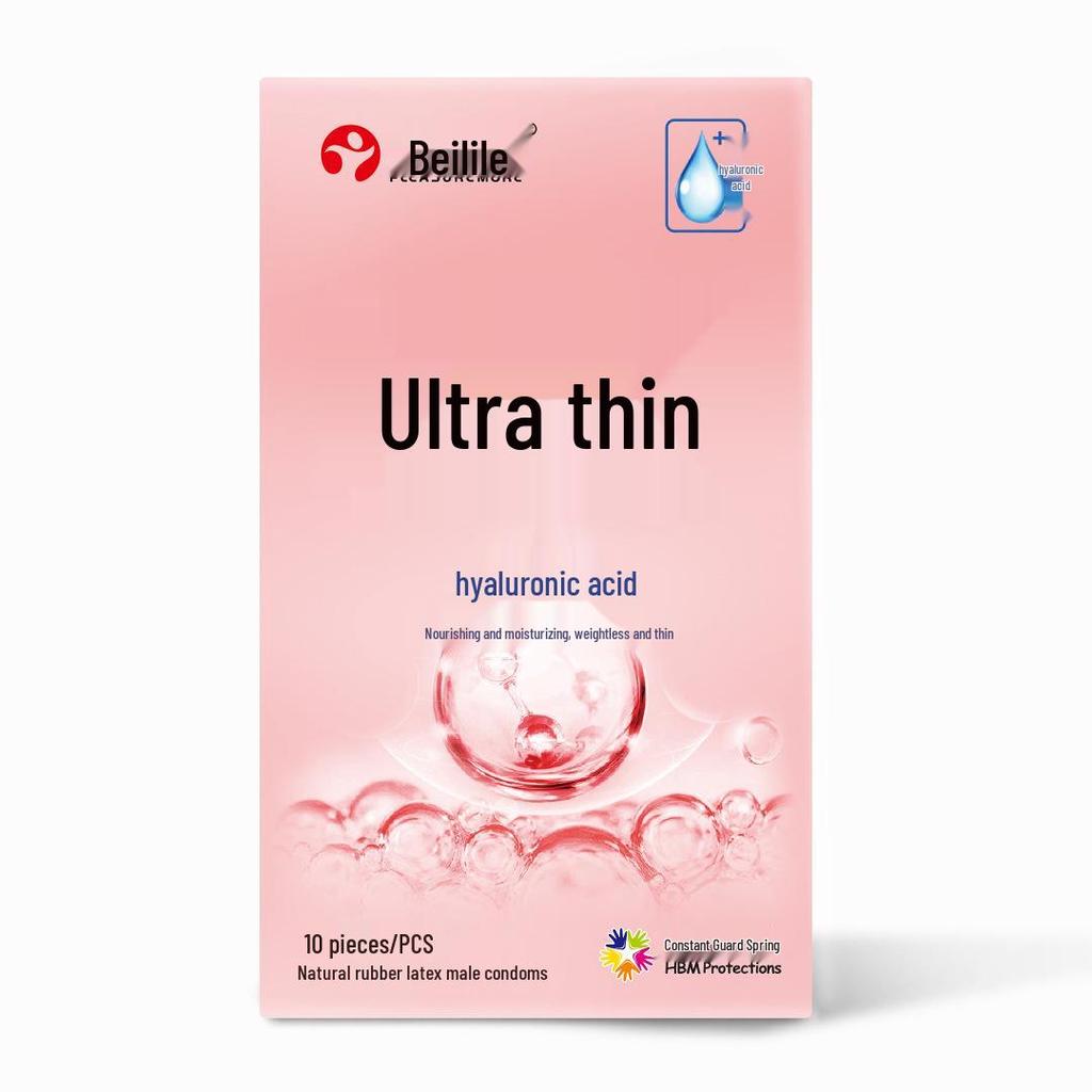 Beilile Ultra-Thin Large Size Lubricated Condoms - Wolf Tooth & Mushroom Design for Family Planning