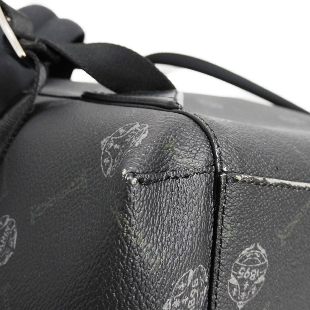 Used 11828 Hiker Daypack 7927 New Logo Emblem Signature Cocoa Brown Crest Black Made in Italy Men's from Japan AUTHENTIC