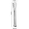 201 Stainless Steel 12-Inch Food Tongs - 5-Pack