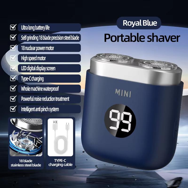 Nový přenosný mini elektrický holicí strojek kapesní velikost elektrický holicí strojek pro muže dobíjecí mokré i suché holení výkonný vodotěsný elektrický holicí strojek