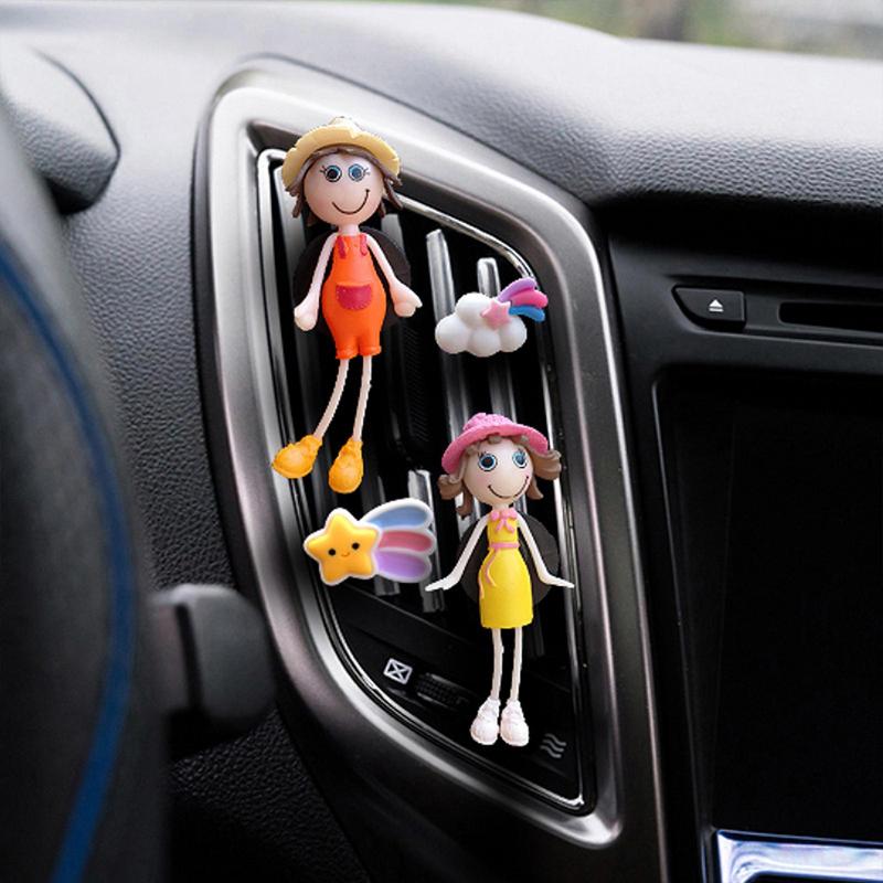 Cartoon Car Air Vent Clips Car Smell Air Freshener Cute Car Vent Clips Auto Air Freshener Long-lasting Cute Characters For Home