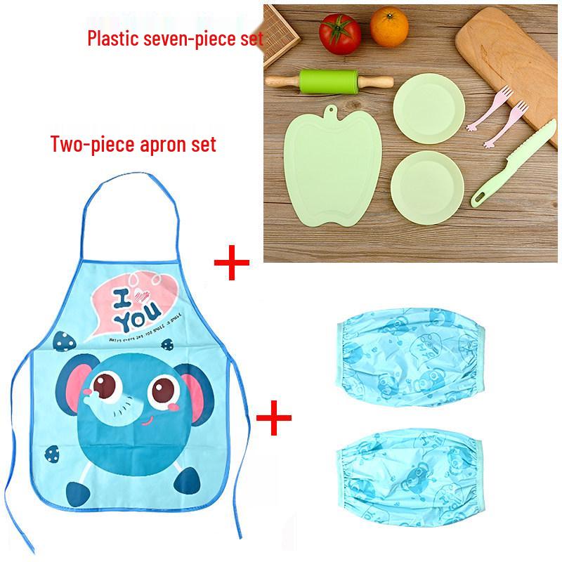 Safe Plastic Fruit Knife & Cutting Board Set for Kids