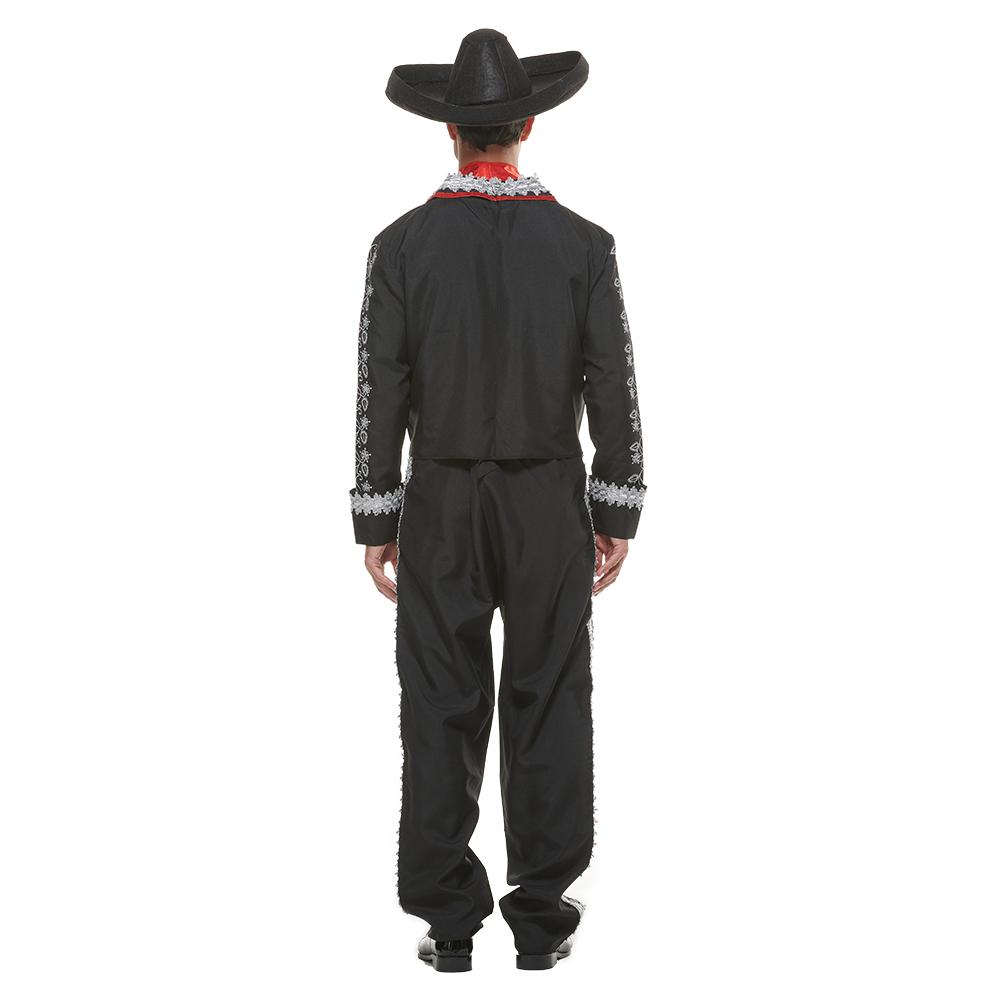 Pánský kostým Mariachi pro dospělé Tradiční den mrtvých kostým Halloween cosplay oblečení