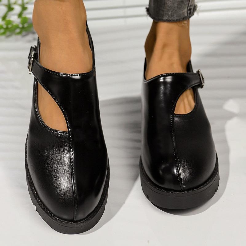 Spring and Autumn New Platform Small Leather Shoes Casual Single Shoes Women's Breathable External Shoes